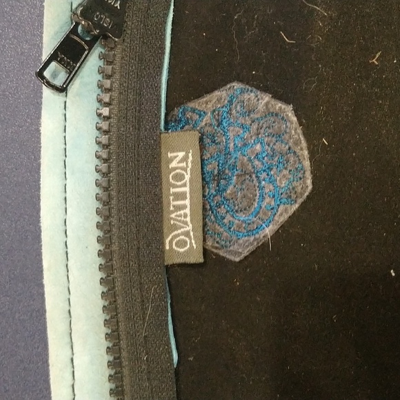 Ovation Kids Horse Back Riding Half Chaps, Size C (16-18), Blue/Black - Picture 2 of 5